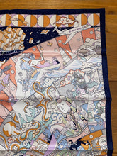 Load image into Gallery viewer, Hermes Silk Scarf «L'Epopee d'Hermes Detail » by Jan Bajtlik.