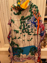 Load image into Gallery viewer, Hermes Silk Plume GM Shawl “Sieste Au Paradis” 140