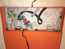 Load image into Gallery viewer, Precious Embroidered Hermes Silk Maxi Twilly “Eperon D’Or Oiseaux Fleuris”