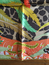 Load image into Gallery viewer, Hermes Silk Twill Scarf “Jaguar Quetzal” by Alice Shirley.