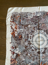 Load image into Gallery viewer, Hermes Silk Scarf «Au Coeur de la Vie» by Aline Honoré.