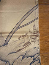 Load image into Gallery viewer, Hermes Silk Scarf "A l'Ombre des Pivoines". Designed by Octave Marsal/Théo de Gueltzl.