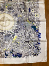 Load image into Gallery viewer, Hermes Silk Scarf «Au Coeur de la Vie» by Aline Honoré.