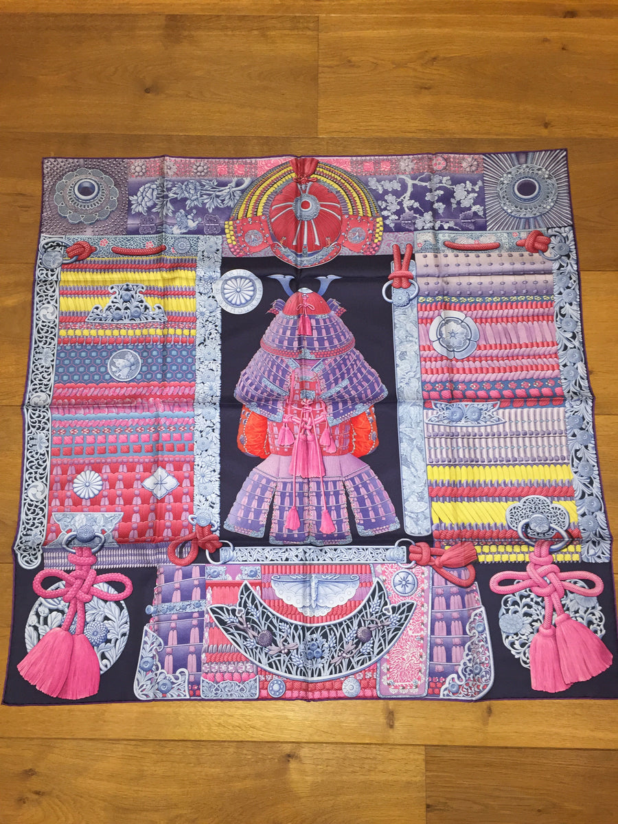 Hermes Silk Scarf Parures de Samourais by Aline Honore – Hermes - Main Image