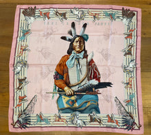 Load image into Gallery viewer, Hermes Cashmere and Silk Scarf “La Pani Shar Pawnee” by Kermit Oliver.