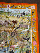 Load image into Gallery viewer, Hermes Silk Twill Scarf “La vie sauvage du Texas” by Kermit Oliver.
