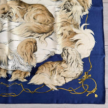 Load image into Gallery viewer, Hermes Silk Twill Scarf «Pékinois» by Xavier de Poret