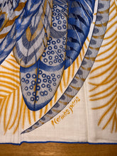 Load image into Gallery viewer, Hermes Cashmere and Silk GM Shawl « Plumes en Fete » by Aline Honoré 140