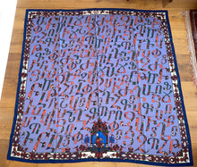 Load image into Gallery viewer, Hermes Cashmere and Silk GM Shawl “Lettres d’Erevan” by Karen Petrossian 140.