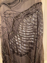 Load image into Gallery viewer, Exceptional beaded Hermès silk chiffon shawl “Le Pegase Lumiere” 140