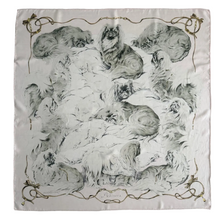 Load image into Gallery viewer, Hermes Silk Twill Scarf «Pékinois» by Xavier de Poret
