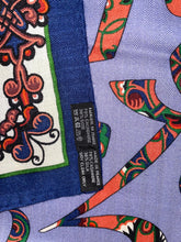 Load image into Gallery viewer, Hermes Cashmere and Silk GM Shawl “Lettres d’Erevan” by Karen Petrossian 140.