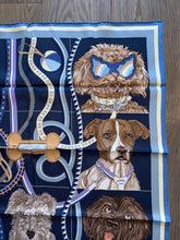 Load image into Gallery viewer, Hermes Vintage Silk Scarf “Jour de Casting” by Liz Stirling.