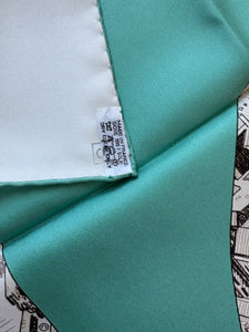 Hermes Silk Twill Scarf “Regarde Paris” by Bali Barret.