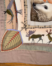 Load image into Gallery viewer, Hermes Cashmere/Silk Shawl “La Vie Du Grand Nord” 140