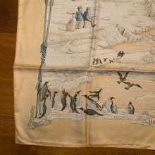 Load image into Gallery viewer, Hermes Silk Twill Scarf “Hommage a l’Explorateur Sir Ernest Shackleton” by Zoe Pauwels.
