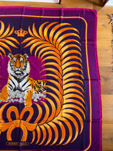Load image into Gallery viewer, Hermes Cashmere/Silk GM Shawl “Tigre Royal” 140.