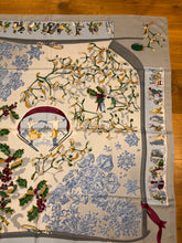 Load image into Gallery viewer, Hermes Cashmere and Silk GM Shawl “Neige d’Antan” by Cathy Latham 140