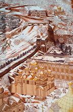 Load image into Gallery viewer, Hermes Silk Scarf “De Passage à Moscou” by  Nathalie Vialars.