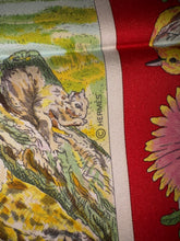 Load image into Gallery viewer, Hermes Silk Twill Scarf “La vie sauvage du Texas” by Kermit Oliver.