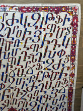 Load image into Gallery viewer, Hermes Cashmere and Silk GM Shawl “Lettres d’Erevan” by Karen Petrossian 140.