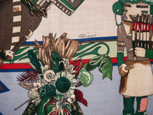 Load image into Gallery viewer, Hermes Cashmere/Silk Shawl “Kachinas” by Kermit Oliver 140