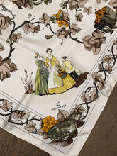 Load image into Gallery viewer, Limited edition Hermes Silk Scarf “Vendanges II” by Caty Latham.