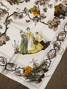 Limited edition Hermes Silk Scarf “Vendanges II” by Caty Latham.