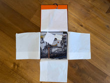 Load image into Gallery viewer, Hermes Embroidered Cashmere and Silk GM Shawl “Route 24” by Elias Kafouros.