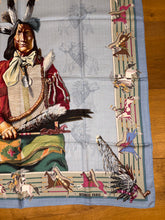 Load image into Gallery viewer, Hermes Cashmere and Silk Scarf “La Pani Shar Pawnee” by Kermit Oliver.