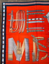 Load image into Gallery viewer, Hermes Cashmere/Silk Shawl “Lettres Equestres” 140