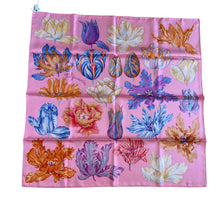 Load image into Gallery viewer, Hermes 100% Silk Twill Scarf “Tulipomanie” by Aline Honoré.