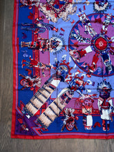 Load image into Gallery viewer, Hermes Cashmere/Silk Shawl “Kachinas” by Kermit Oliver 140