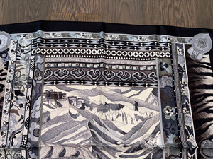 Hermes Silk Scarf “La Femme aux Semelles de Vent” by Aline Honore