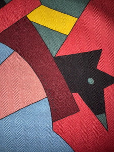 Hermes Cashmere/Silk GM Shawl “Cheval de Fete” by Jan Bajtlik 140.