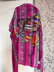 Hermes precious embroidered Silk Shawl “Pegase d’Hermes Au Bloc” 140