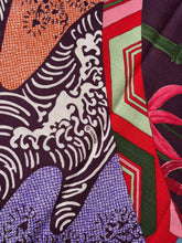Load image into Gallery viewer, Hermes Cashmere/Silk GM Shawl “Ex Libris En Kimonos&quot; by Anamorphee 140.