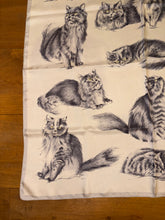 Load image into Gallery viewer, Hermes Silk Twill Scarf «Persian Cats» by Xavier de Poret.