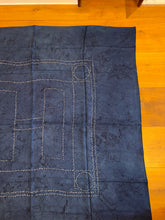 Load image into Gallery viewer, Hermes Indigo Dip Dye Silk GM Shawl “Kachinas” by Kermit Oliver 140