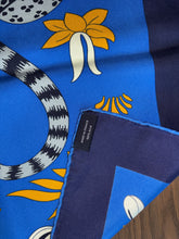 Load image into Gallery viewer, Hermes Wash Silk Scarf “Les Leopards Modernes” by Christiane Vauzelles and Françoise de La Perrière.