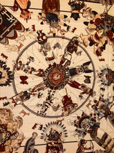 Load image into Gallery viewer, Hermes Cashmere and Silk GM Shawl “Kachinas” by Kermit Oliver 140.