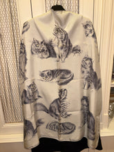 Load image into Gallery viewer, Hermes Silk Twill Scarf «Persian Cats» by Xavier de Poret.