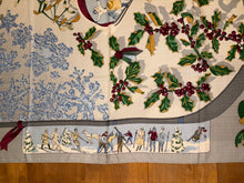 Load image into Gallery viewer, Hermes Cashmere and Silk GM Shawl “Neige d’Antan” by Cathy Latham 140