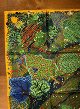 Load image into Gallery viewer, Hermes Silk Twill Scarf “Dans Un Jardin Anglais” by Alice Shirley