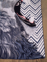 Load image into Gallery viewer, Hermes Cashmere and Silk GM Shawl “Roaaaaar!” by Alice Shirley.