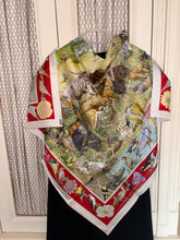 Load image into Gallery viewer, Hermes Silk Twill Scarf “La vie sauvage du Texas” by Kermit Oliver.
