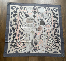 Load image into Gallery viewer, Hermes GM Cashmere Shawl “Monsieur et Madame” by Robert Dallet and Bali Barret 140.