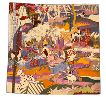 Load image into Gallery viewer, Hermes Cashmere and Silk GM Shawl «En Liberte !» by Carine Brancowitz 140.