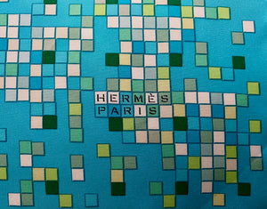 Hermes Silk Twill Scarf “Mosaïque au 24” by Benoît-Pierre Emery.