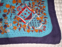 Load image into Gallery viewer, Hermes Cashmere and Silk GM Shawl “Piqué Fleuri de Provence” by Christine Henry 140.